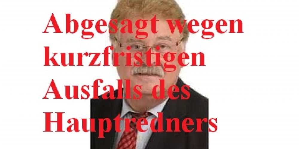 Politischer Aschermittwoch fällt aus!