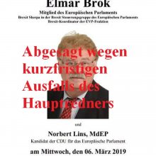 Politischer Aschermittwoch fällt aus!