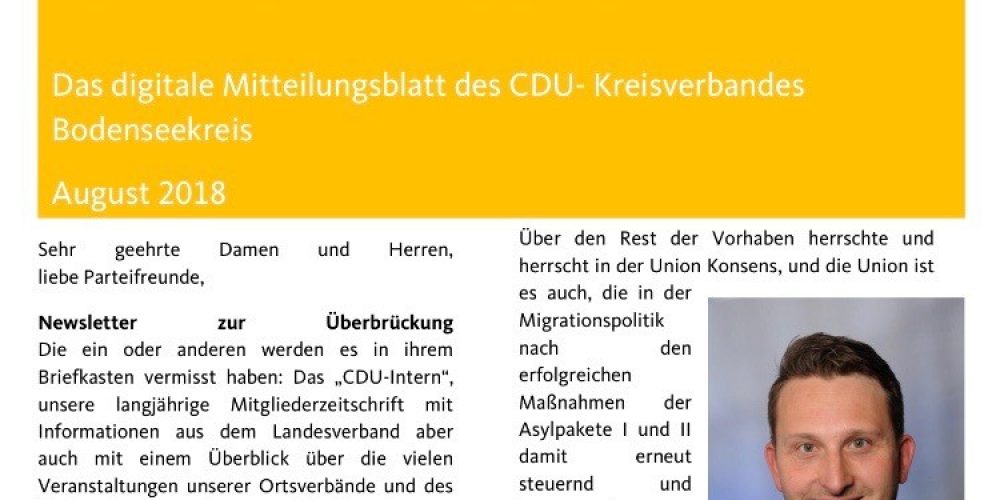 Digitales Mitgliedermagazin August