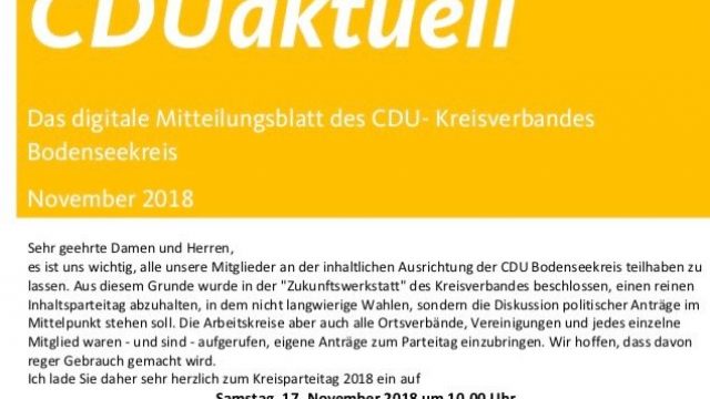 Digitales Mitgliedermagazin November 2018