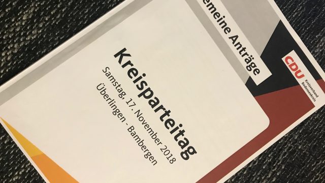 Anträge des Kreisparteitages vom 17.11.2018